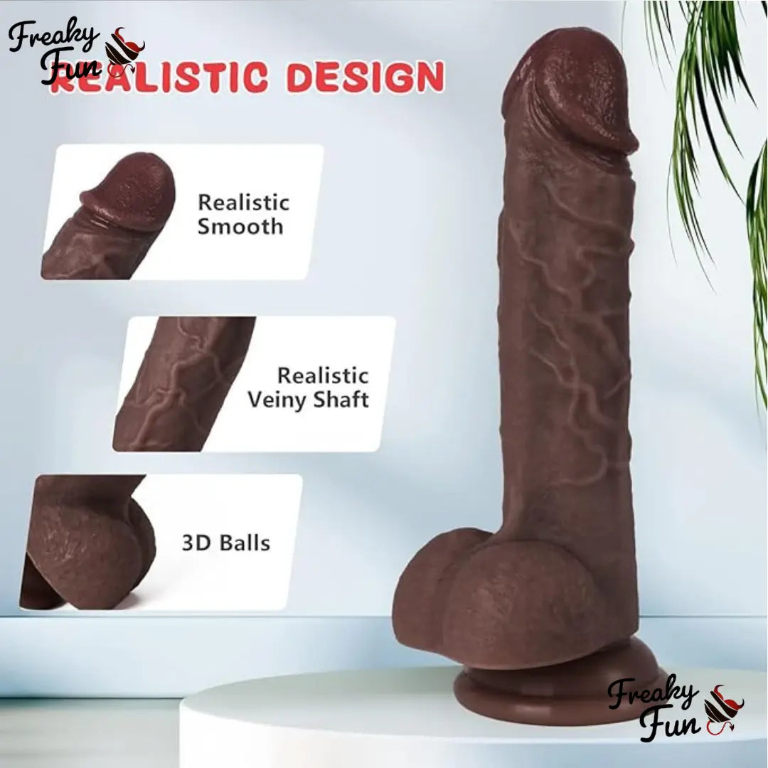 6 inch black dildo