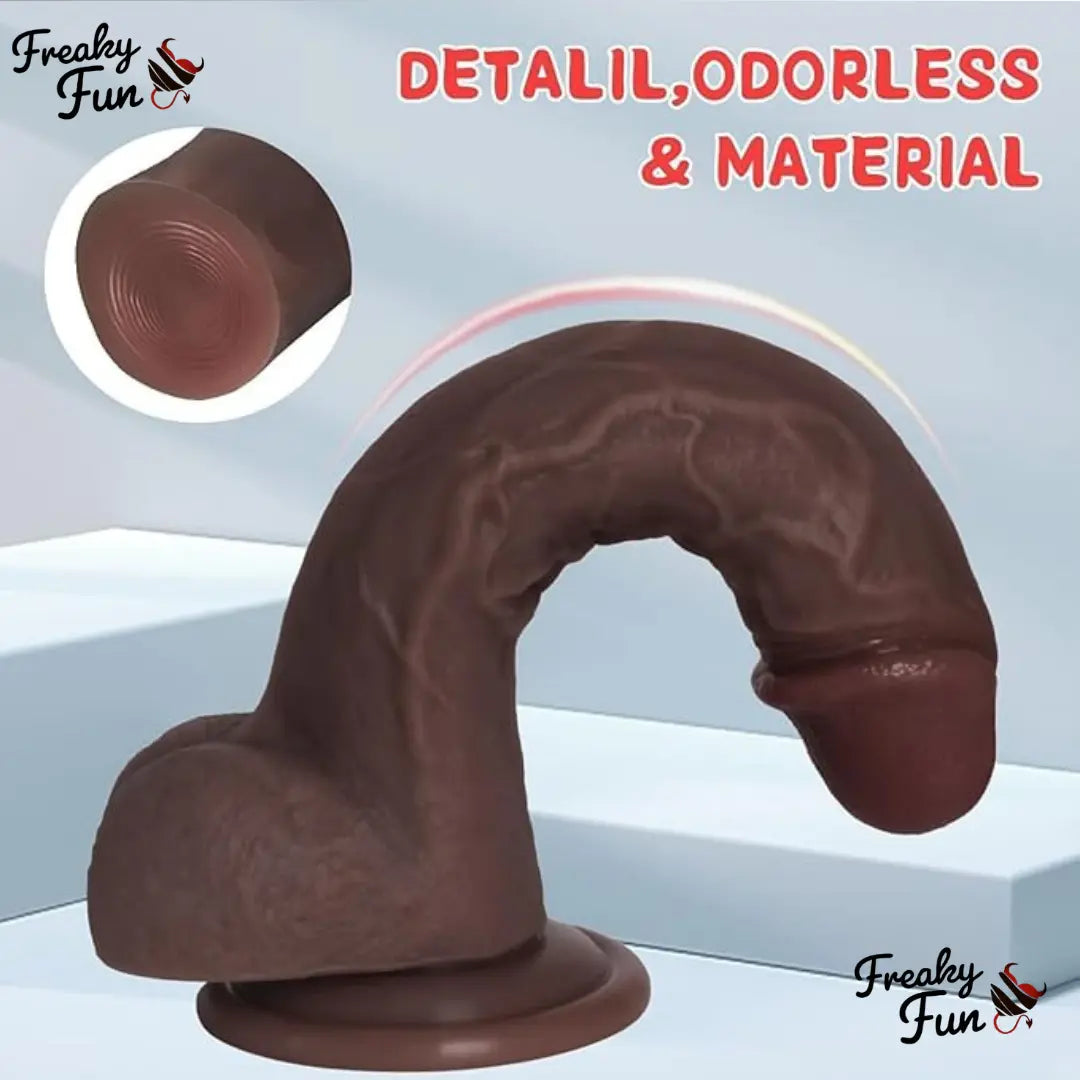 6 inch black dildo