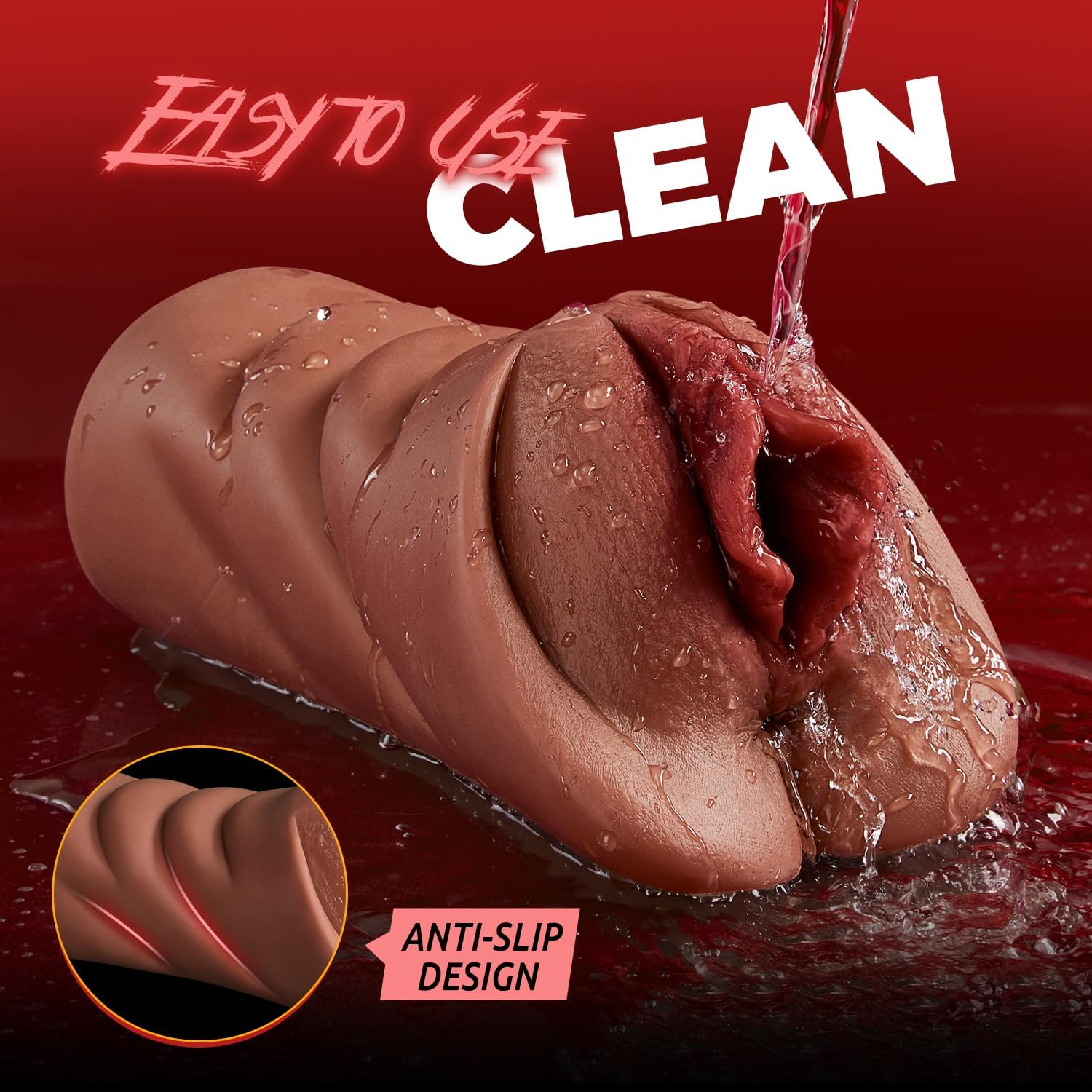 Sex Toy with 5D Deep Vagina and Tight Anus, Lifelike Blowjob Male Stroker Adult Sex...